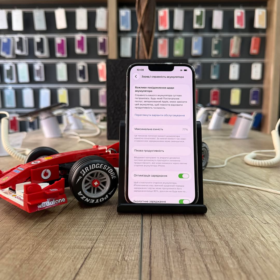 Проверка состояния аккумулятора iPhone 13 Pro перед ремонтом