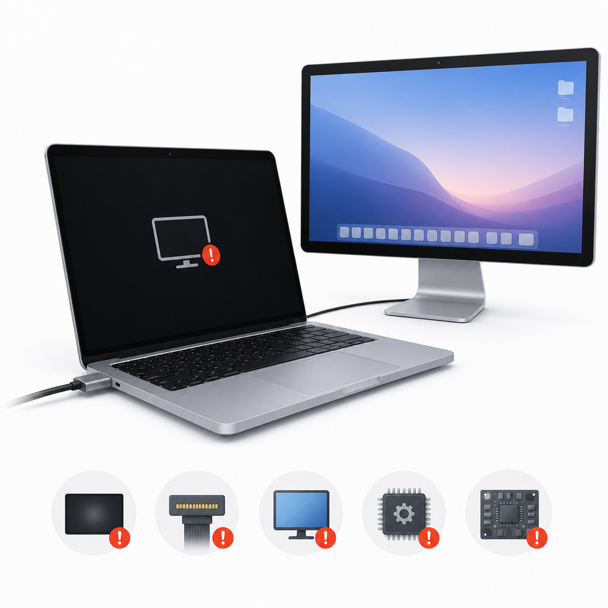 MacBook Pro 16 включается, но черный экран — диагностика в Харькове