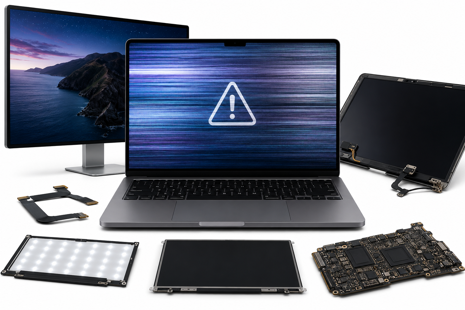 Мерцает экран на MacBook Pro 14 — диагностика в Харькове