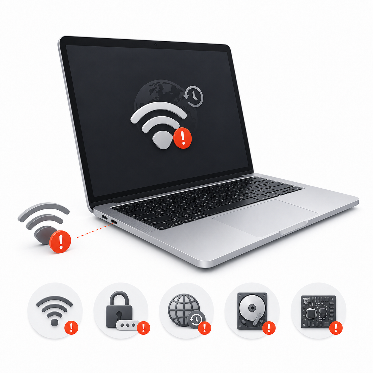 MacBook Pro Retina Intel не подключается к Wi‑Fi в Recovery — ремонт в Харькове