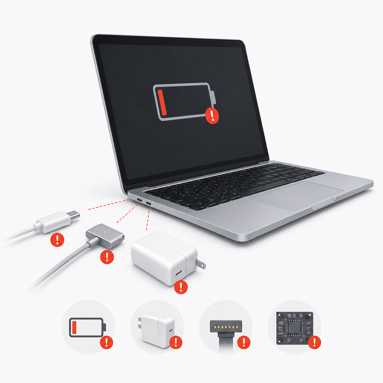 MacBook Pro Retina / Intel не заряжается — диагностика в Харькове
