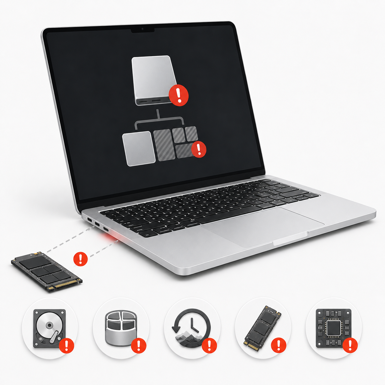 На MacBook Pro Retina Intel не форматируется диск — ремонт в Харькове