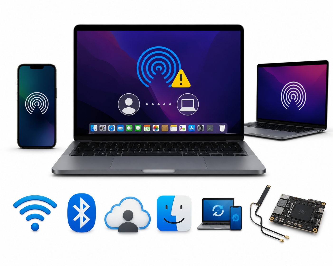 Не работает AirDrop на MacBook Pro Retina Intel — ремонт в Харькове