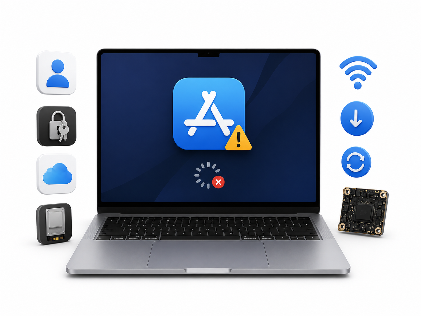 Не работает App Store на MacBook Pro Retina Intel — ремонт в Харькове