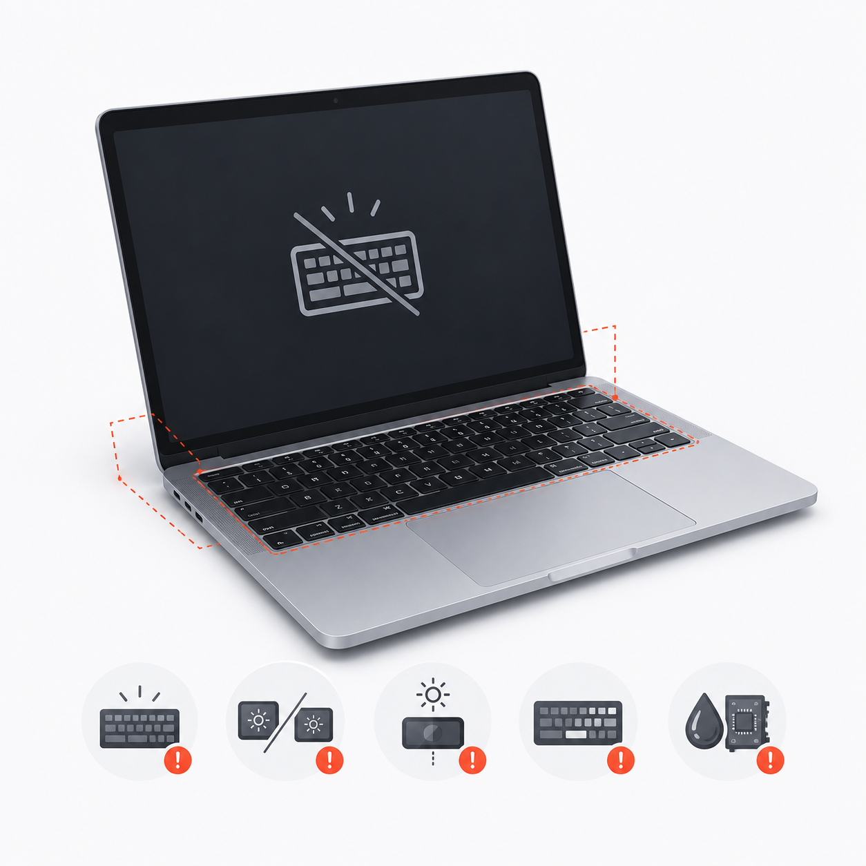 Не работает подсветка клавиатуры MacBook Pro — ремонт и диагностика в Харькове