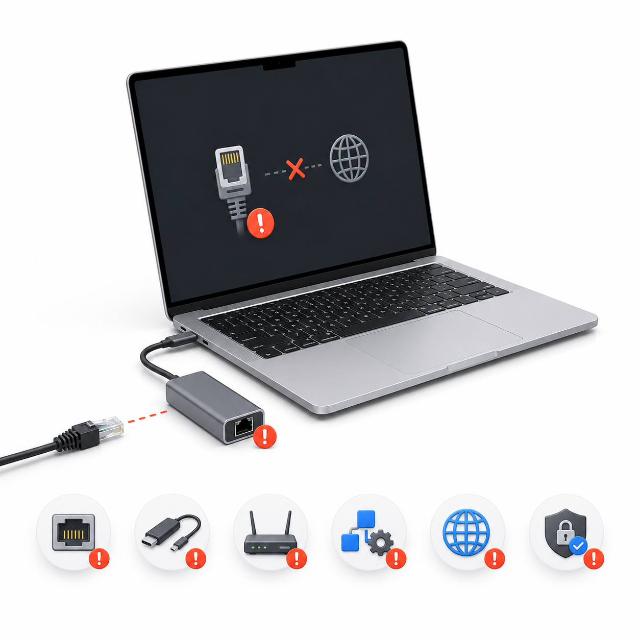 MacBook Pro Retina / Intel не работает Ethernet — диагностика в Харькове