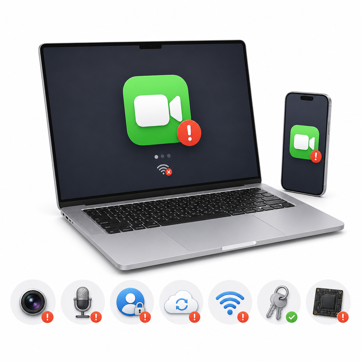 Не работает FaceTime на MacBook Pro Retina / Intel — диагностика в Харькове