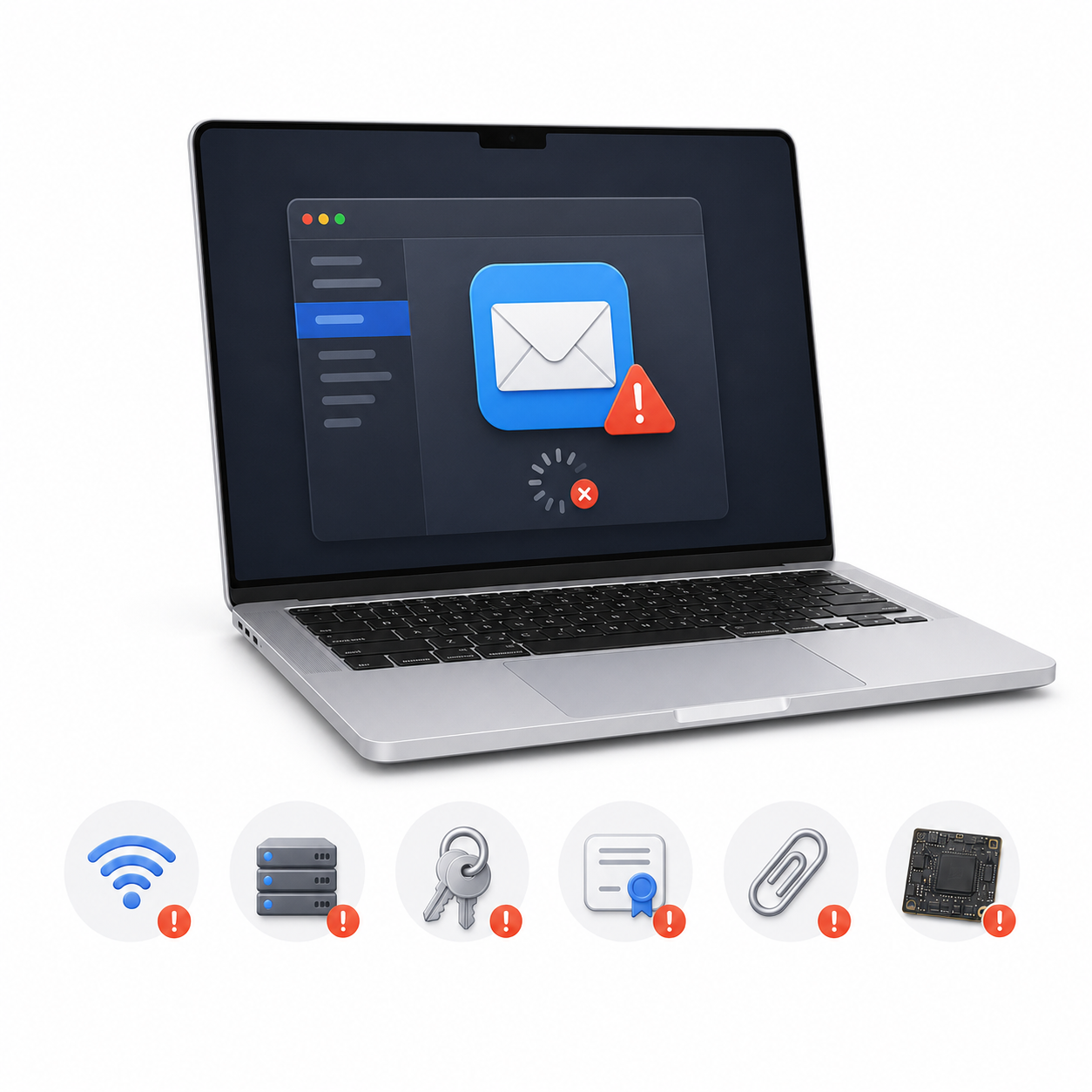 Не работает почта на MacBook Pro Retina Intel — ремонт в Харькове