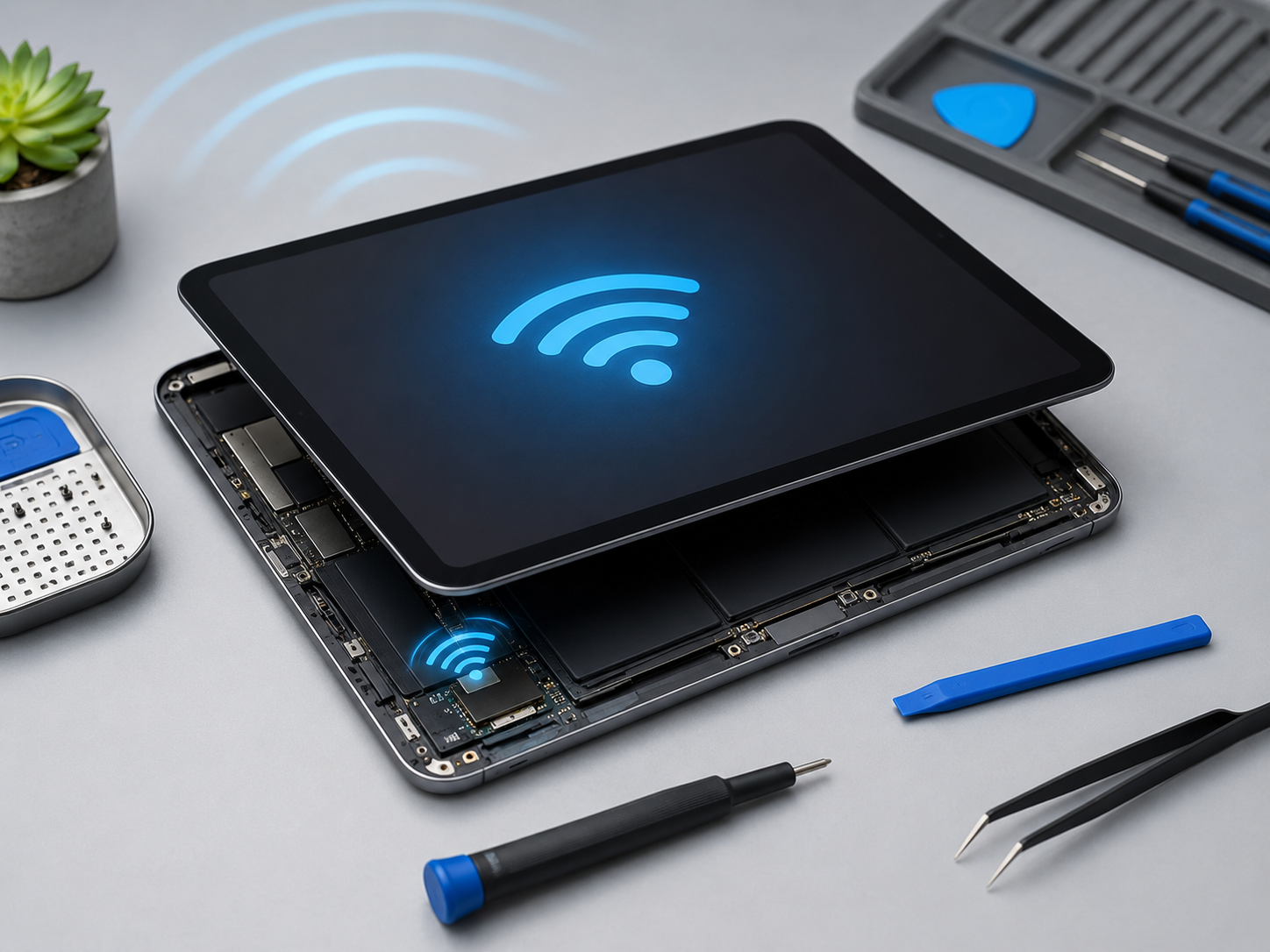 Не работает Wi‑Fi на iPad — диагностика антенны и платы в iXpert