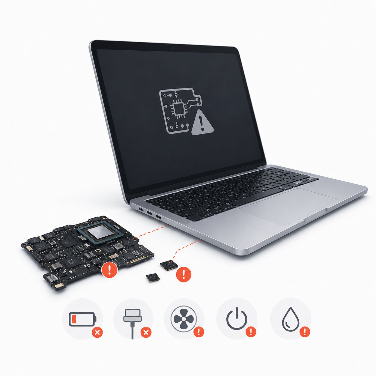 MacBook Air ремонт платы — диагностика и восстановление в Харькове