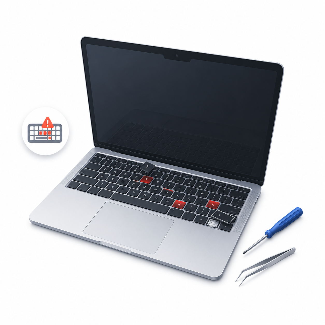 MacBook Air не работает клавиатура — диагностика и ремонт в Харькове