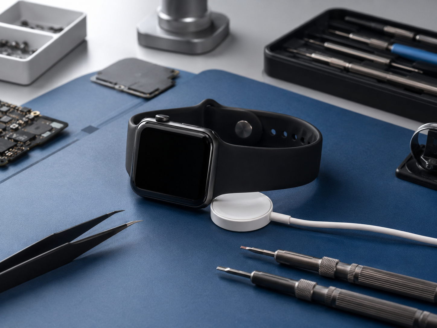 Не заряжаются Apple Watch SE 2 — диагностика глубокой разрядки аккумулятора и зарядки