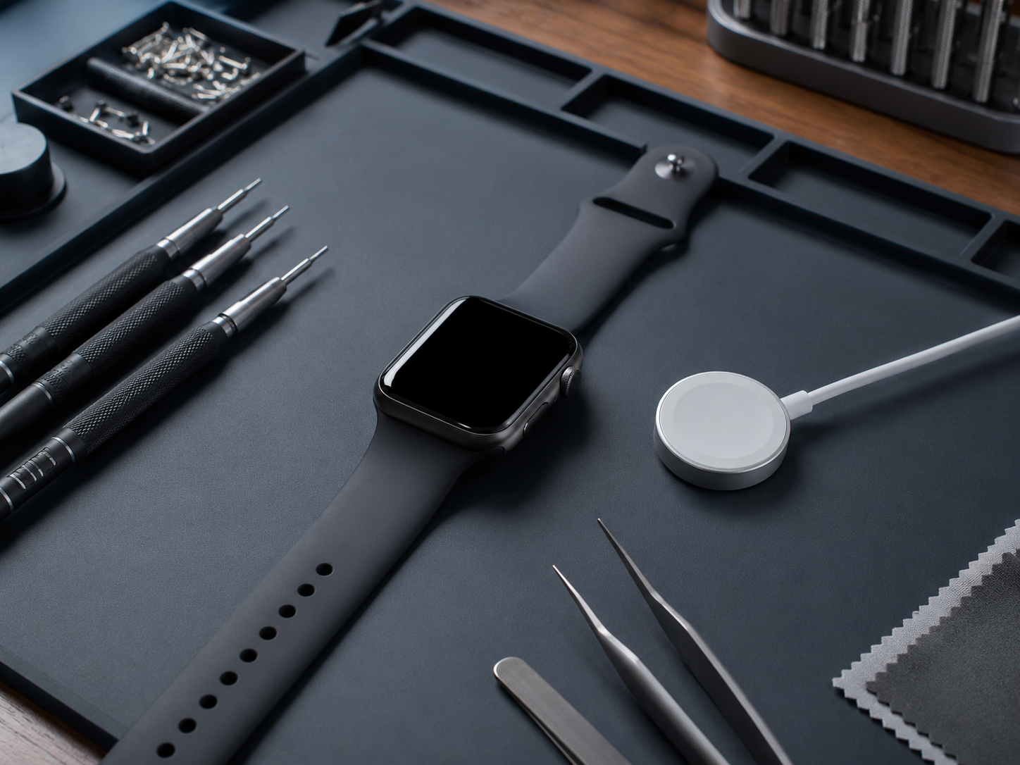 Не включаются Apple Watch SE 2 — диагностика аккумулятора глубокой разрядки и питания