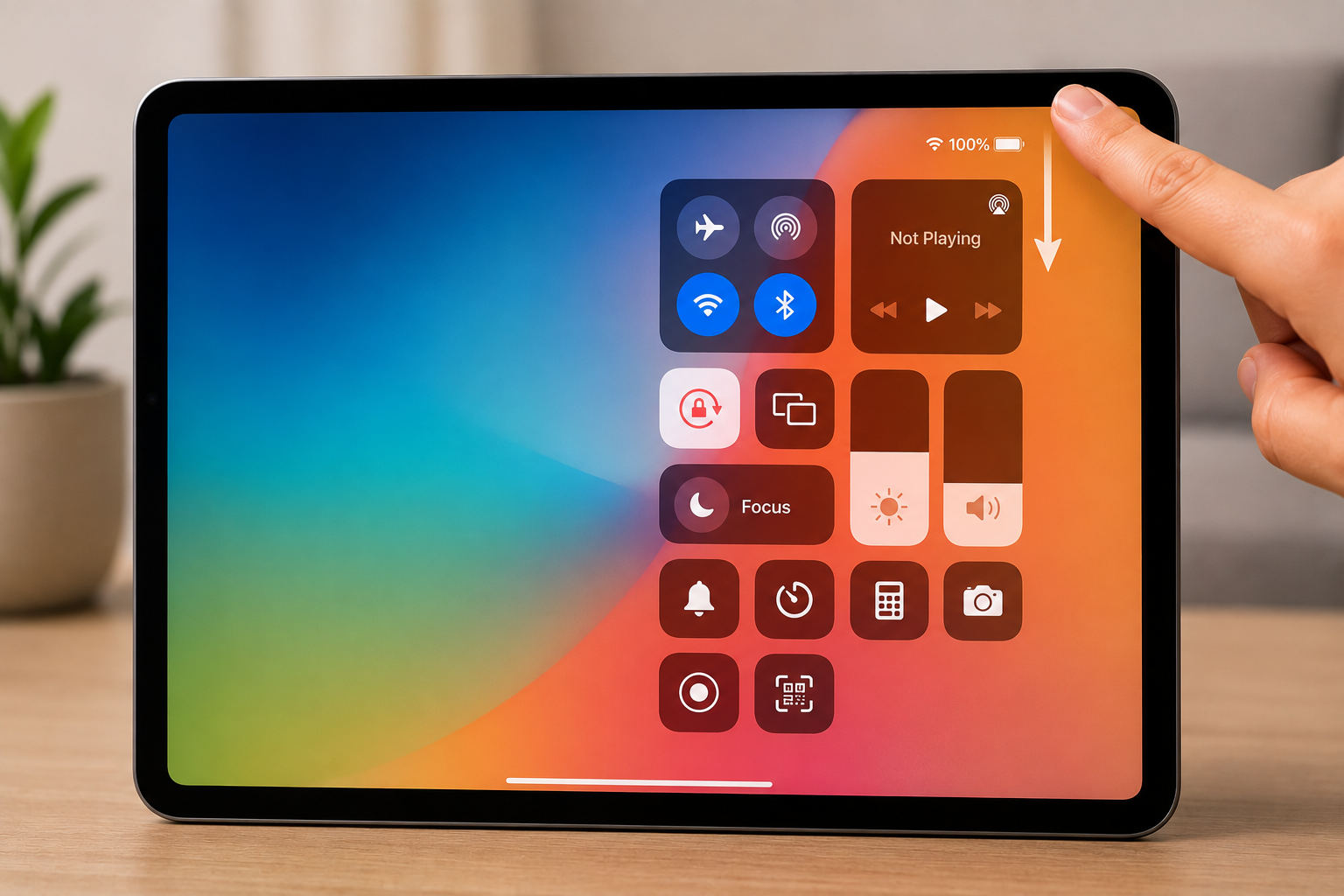 Не работает Пункт управления на iPad mini — диагностика жеста и Lock Screen