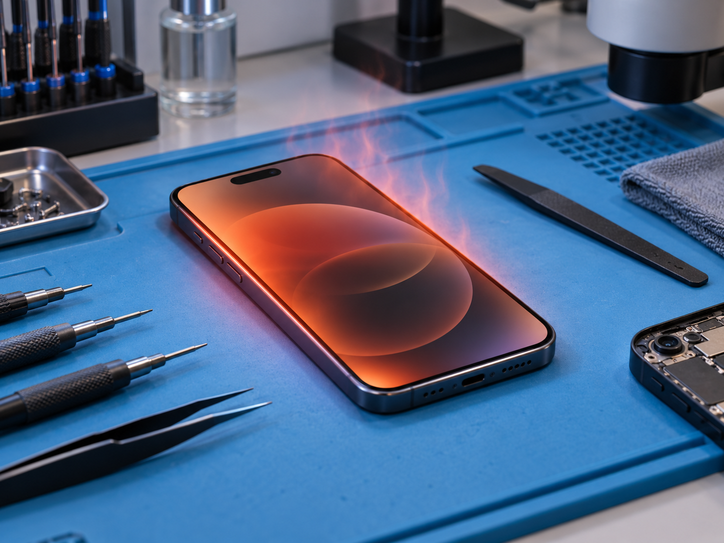 iPhone 15 перегревается — диагностика температуры батареи и питания