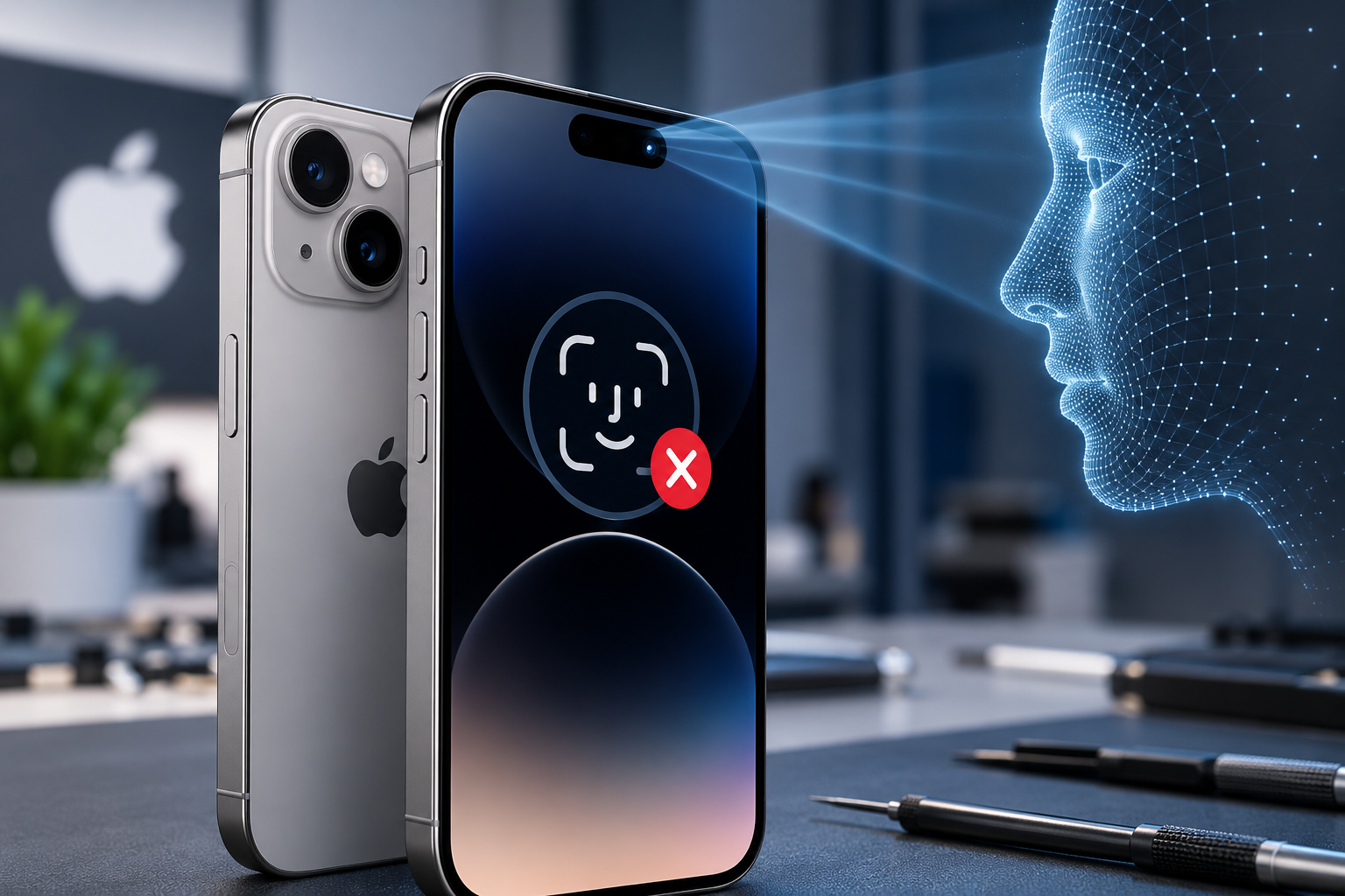 Не работает Face ID на iPhone 15
